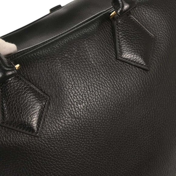 Hermes Black Ardennes Plume 45 Duffle Handbag ◯X 2M 115812 - Picture 4 of 9